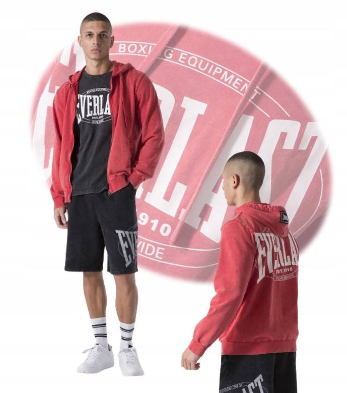 Everlast bluza męska sportowa rozpinana z kapturem r. XXL