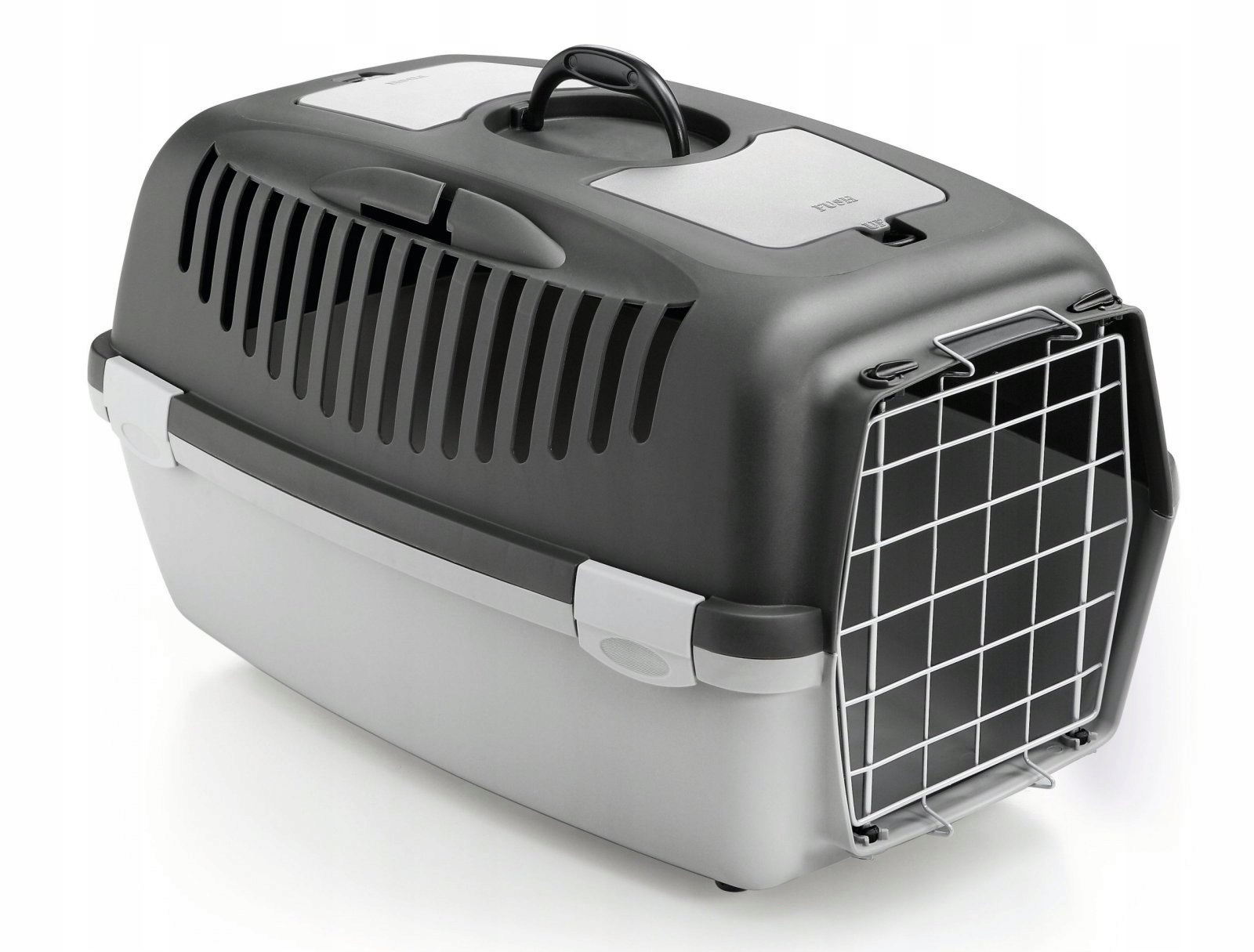 Zolux Transporter dla psa, kota Gulliver 2 metalowe drzwi kol.szary