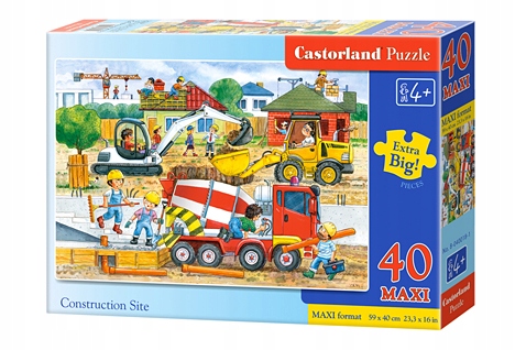 

Castor Puzzle 40 Maxi Plac Budowy Budowa