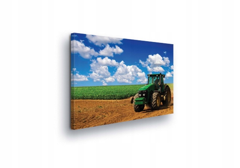 Obraz 100x75 Traktor pole zemědělství nebe mraky léto práce příroda