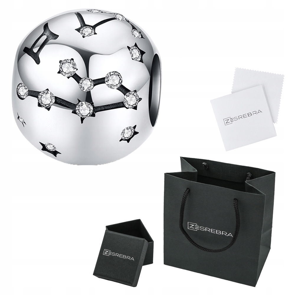 

Charms Znak Zodiaku Bliźnięta do Pandora srebro