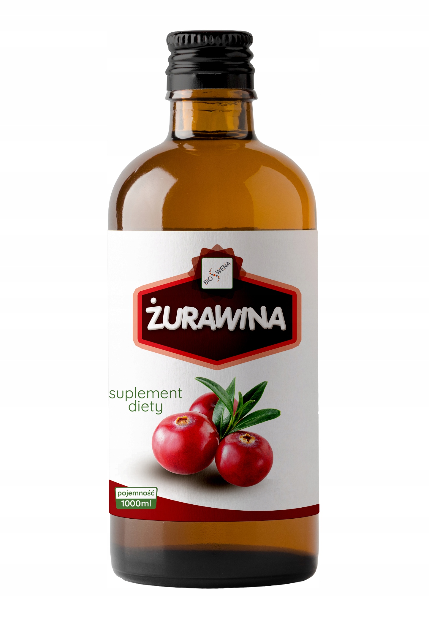 

Sok z żurawiny 1000ml naturalny, bez dodatków