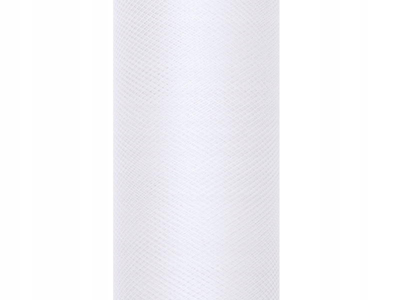 

Biały tiul dekoracyjny 80cm rolka 9m na Wesele 008