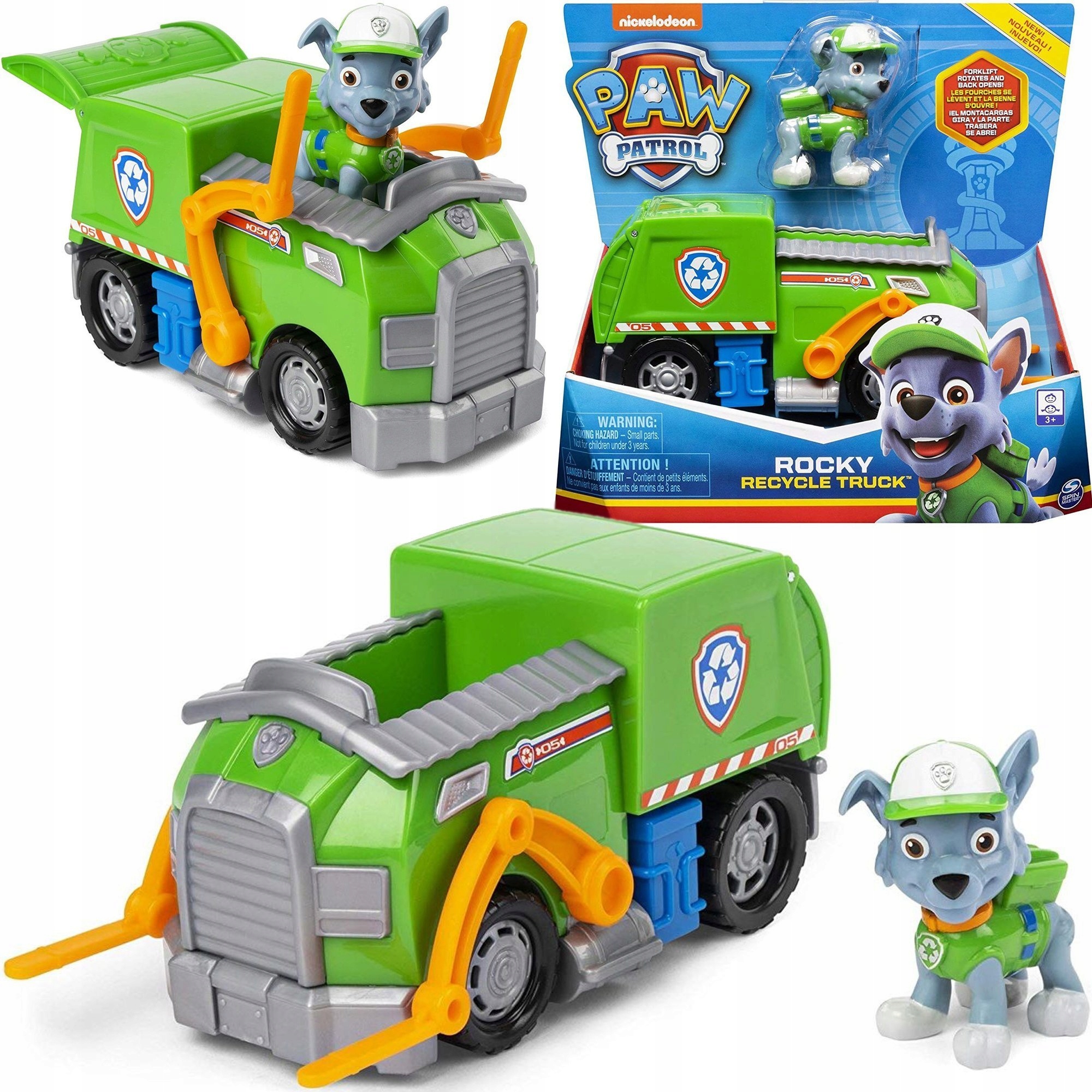 

Psi Patrol Figurka Rocky Pojazd Śmieciarka