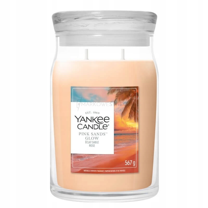Vonná svíčka sójová Pink Sand Glow Yankee Candle