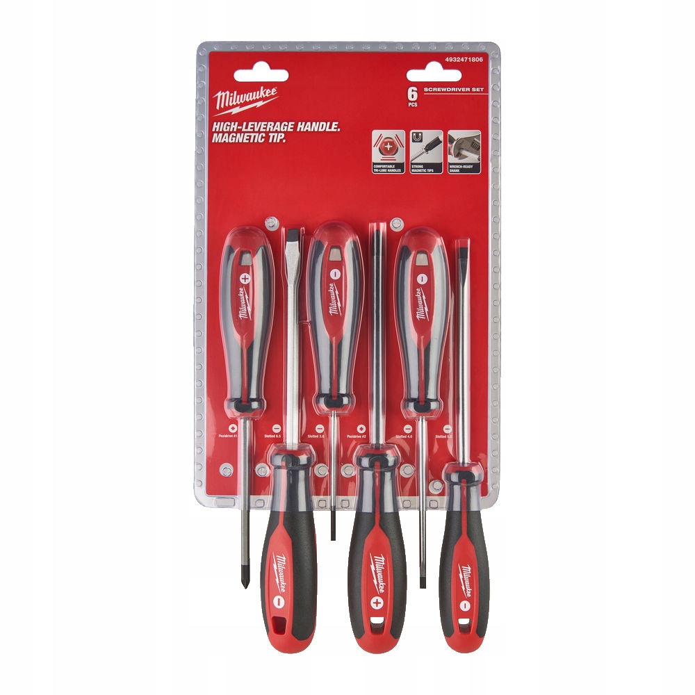 Zestaw Wkrętaków Pz Sl 6szt Milwaukee 4932471806
