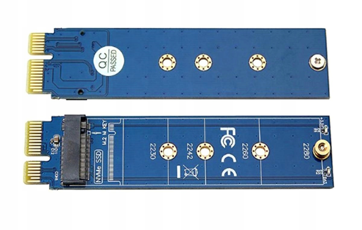 ADAPTER PRZEJŚCIÓWKA M.2 NVMe KeyM do PCI-e x1 SSD Marka LTD
