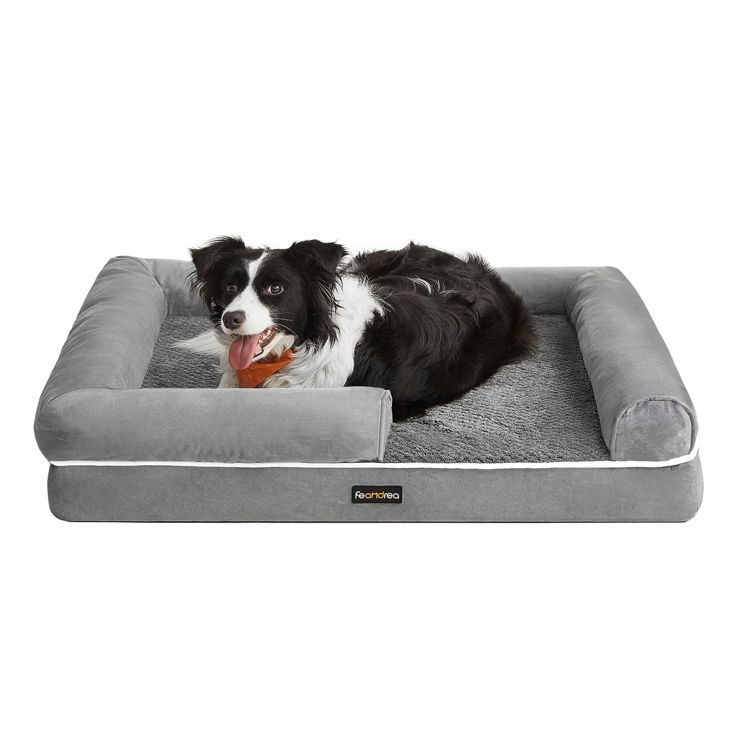 Levně Ortopedický pelíšek pro psy Feandrea šedý 71 cm x 91 cm