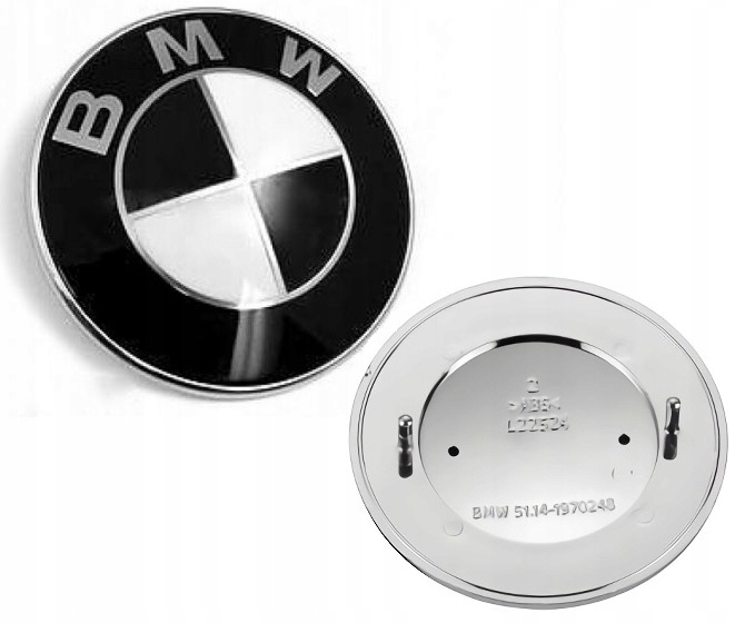 

Bmw Znaczek Emblemat Klapa Tył Maska 78mm Czarny