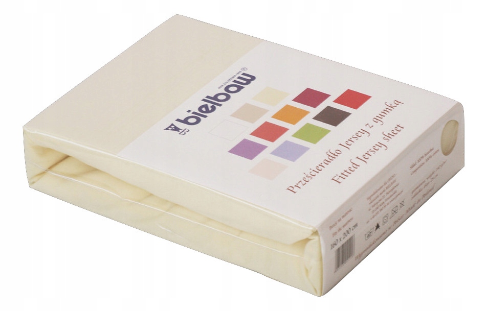 

Prześcieradło Jersey z gumką 160x200 Bielbaw krem