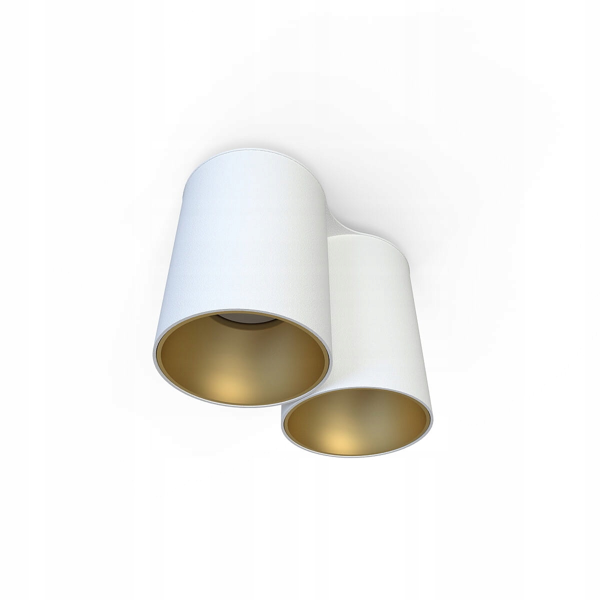 Lampa stropná dvojitá biela zlatá 2 tuby spot Eye Tone Nowodvorski