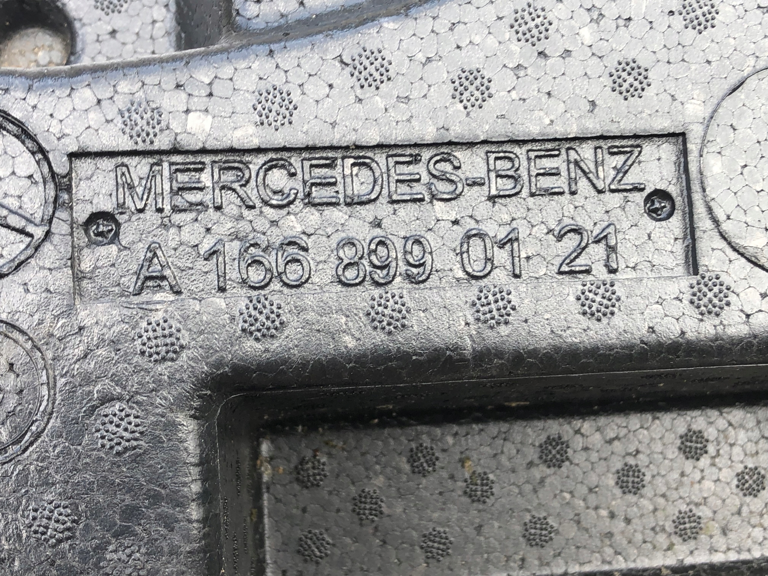 polystirene boot floor well MERCEDES W166