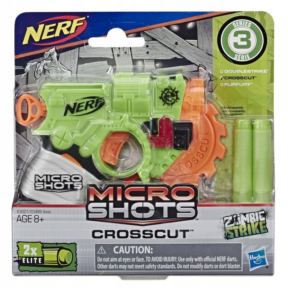 Pistolet Hasbro MICRO SHOTS ZOMBIE STRIKE NERF E0489