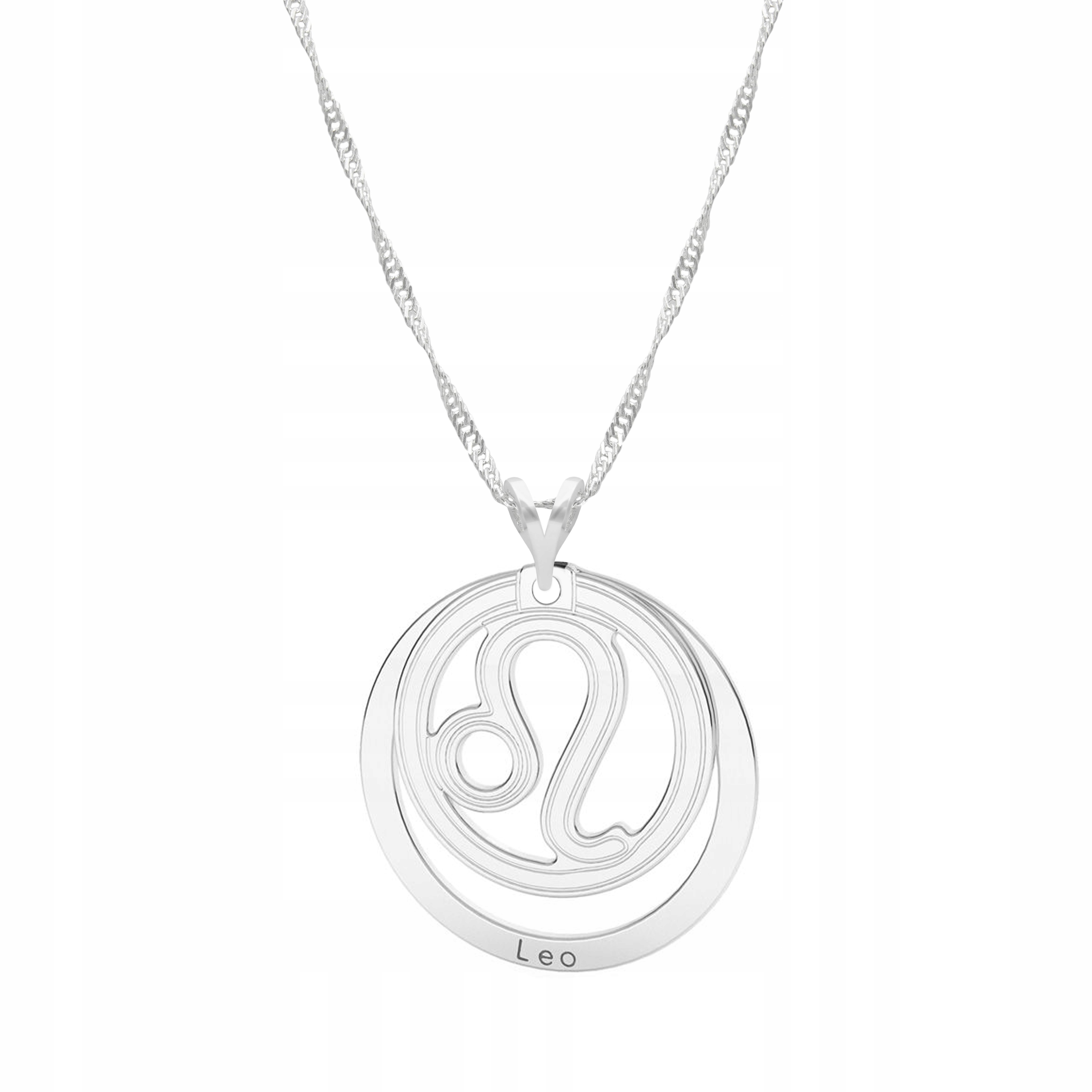 Stříbrný řetízek náhrdelník ryzost 925 Znamení Zvěrokruhu Lev
