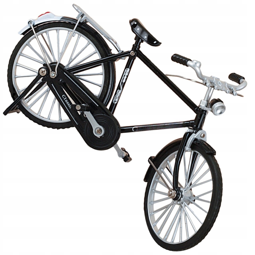 CZARNA METALOWA OZDOBA ROWEROWA W STYLU RETRO - IDEALNA DO KOLEKCJI