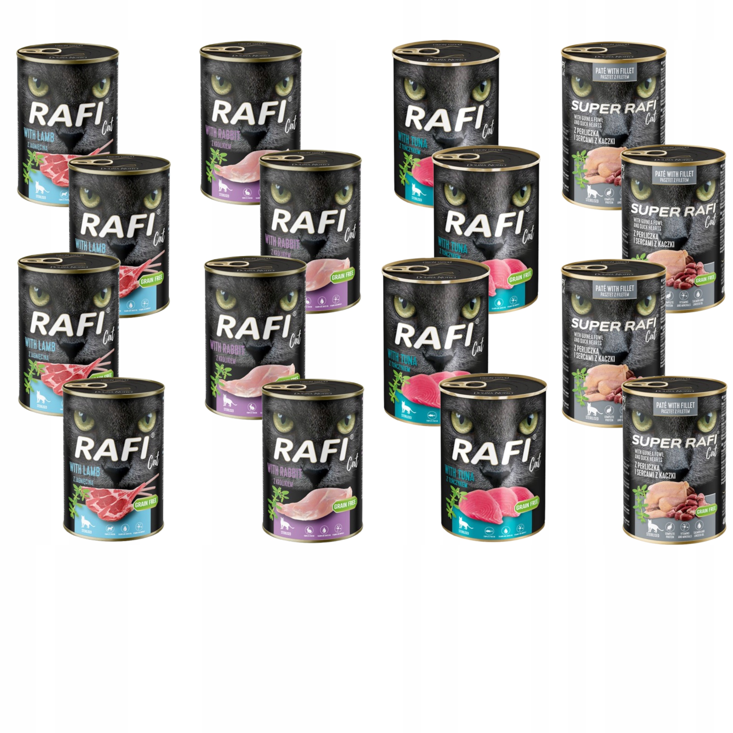 Rafi Cat Karma mokra dla kota Dolina Noteci mix smaków 48 x 400g