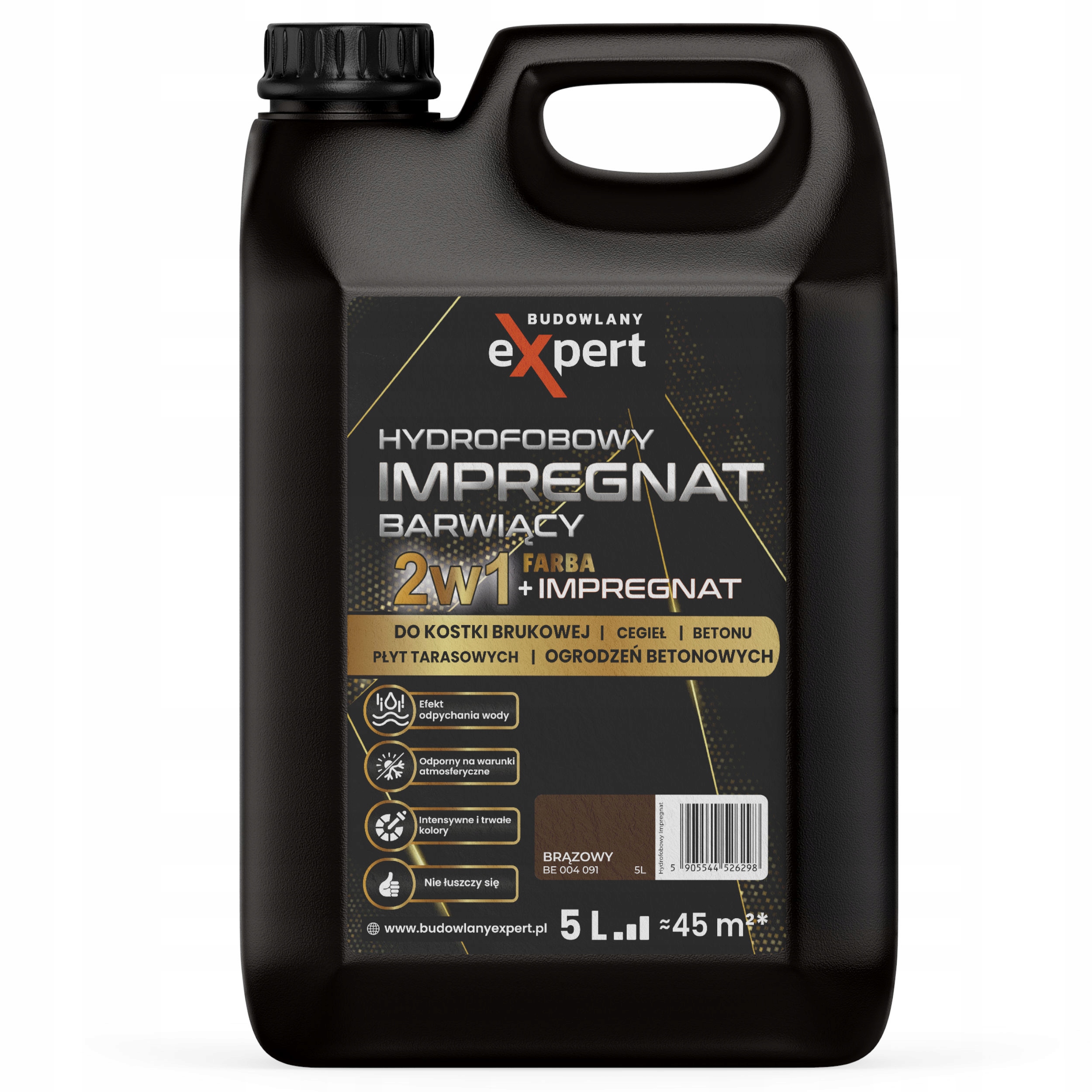 Mpregnat farba do kostki brukowej i elementów z Betonu 5l Brązowy