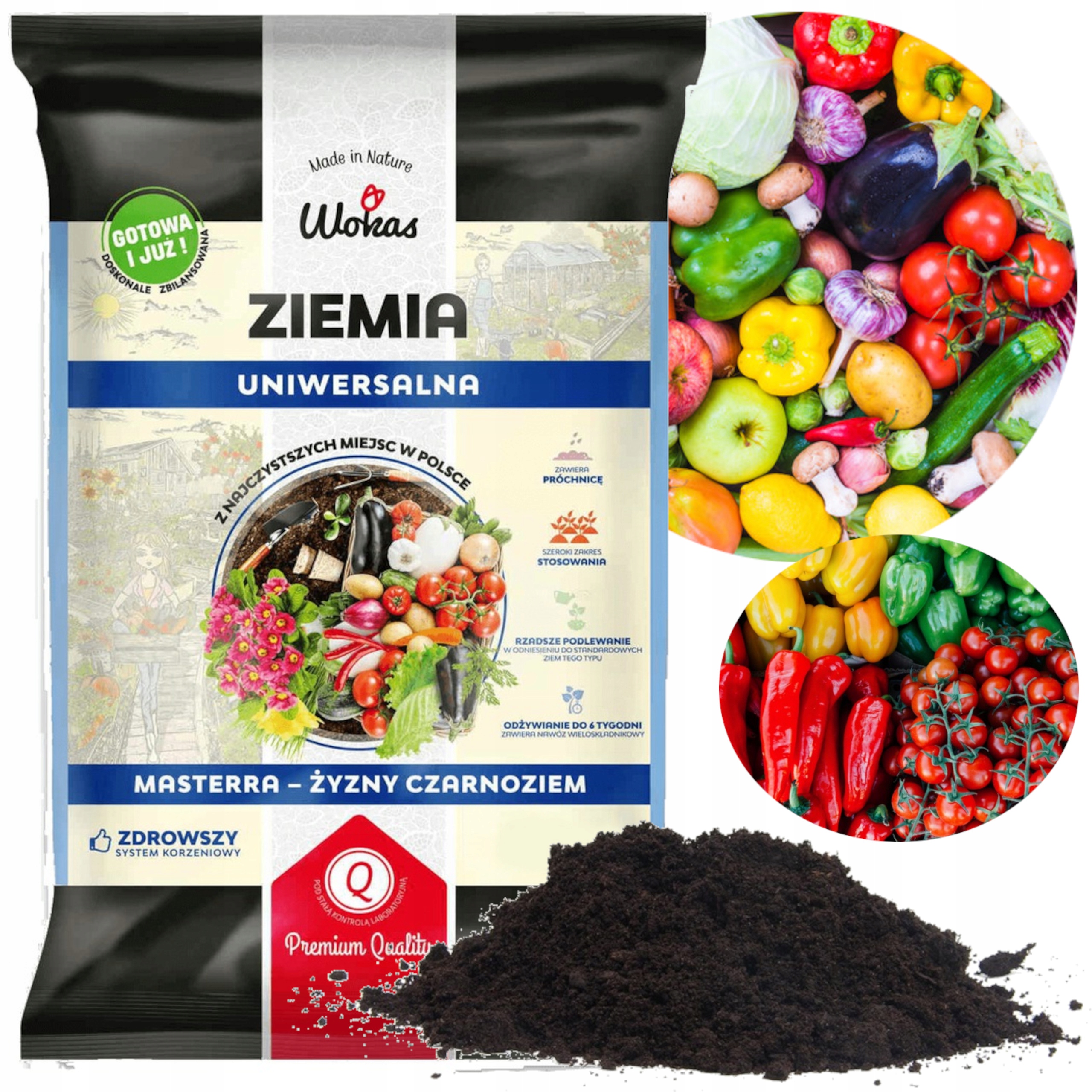

Ziemia Podłoże Warzywna do Warzyw i Ziół 50L