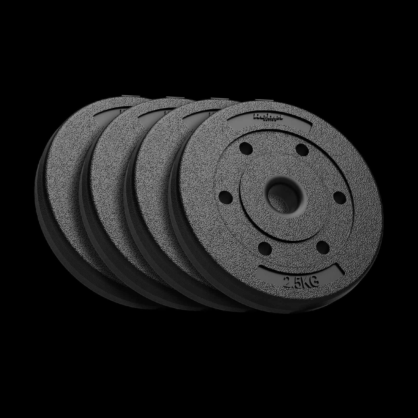 Obciążenie bitumiczne zestaw obciążeń 4x2,5kg 10kg 31mm talerze Rebel
