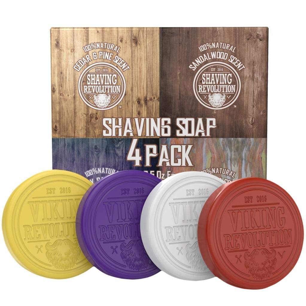 Mýdlo na holení Viking Revolution 4x70 G pro muže Intenzivní vůně