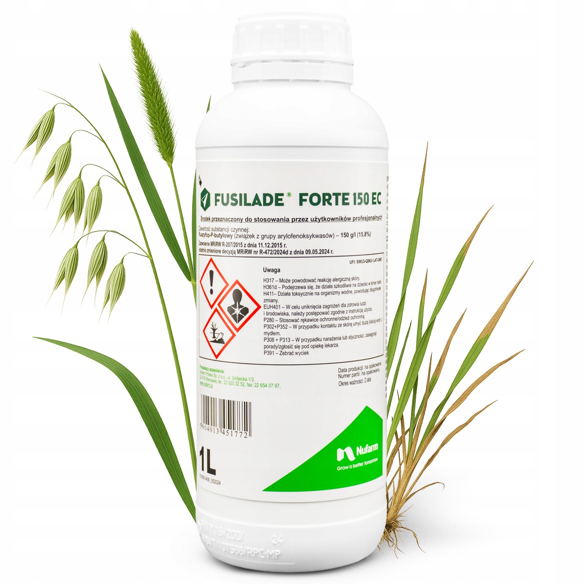 Eliminuje Chwasty Jednoliścienne Perz Fusilade Forte 150 Ec 1 L Herbicyd