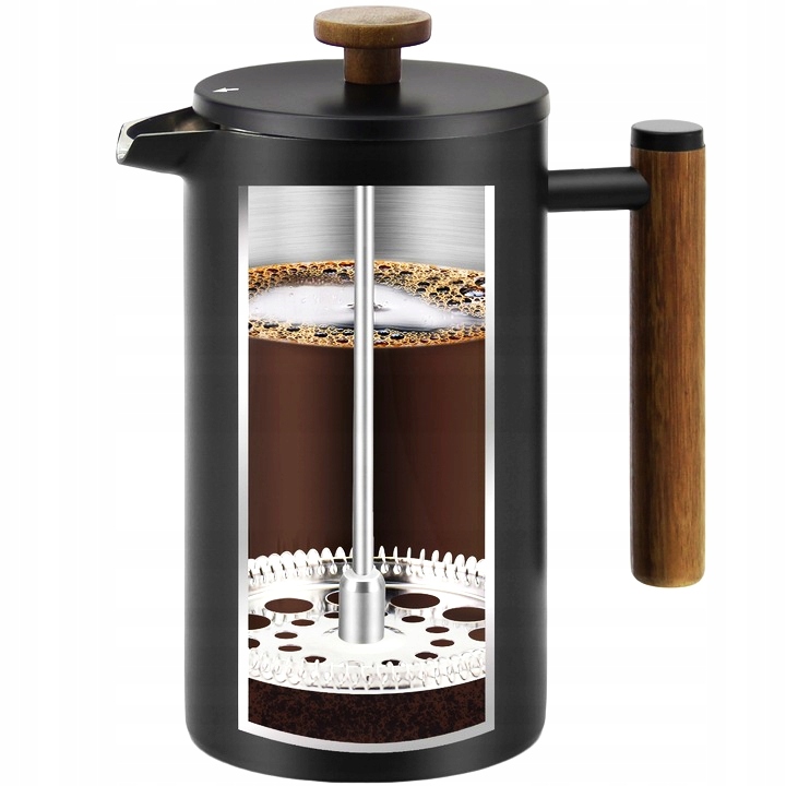 ZAPARZACZ DO KAWY I HERBATY ZIÓŁ STALOWY 1L FRENCH PRESS CZARNY ELEGANCKI Rodzaj kawiarka