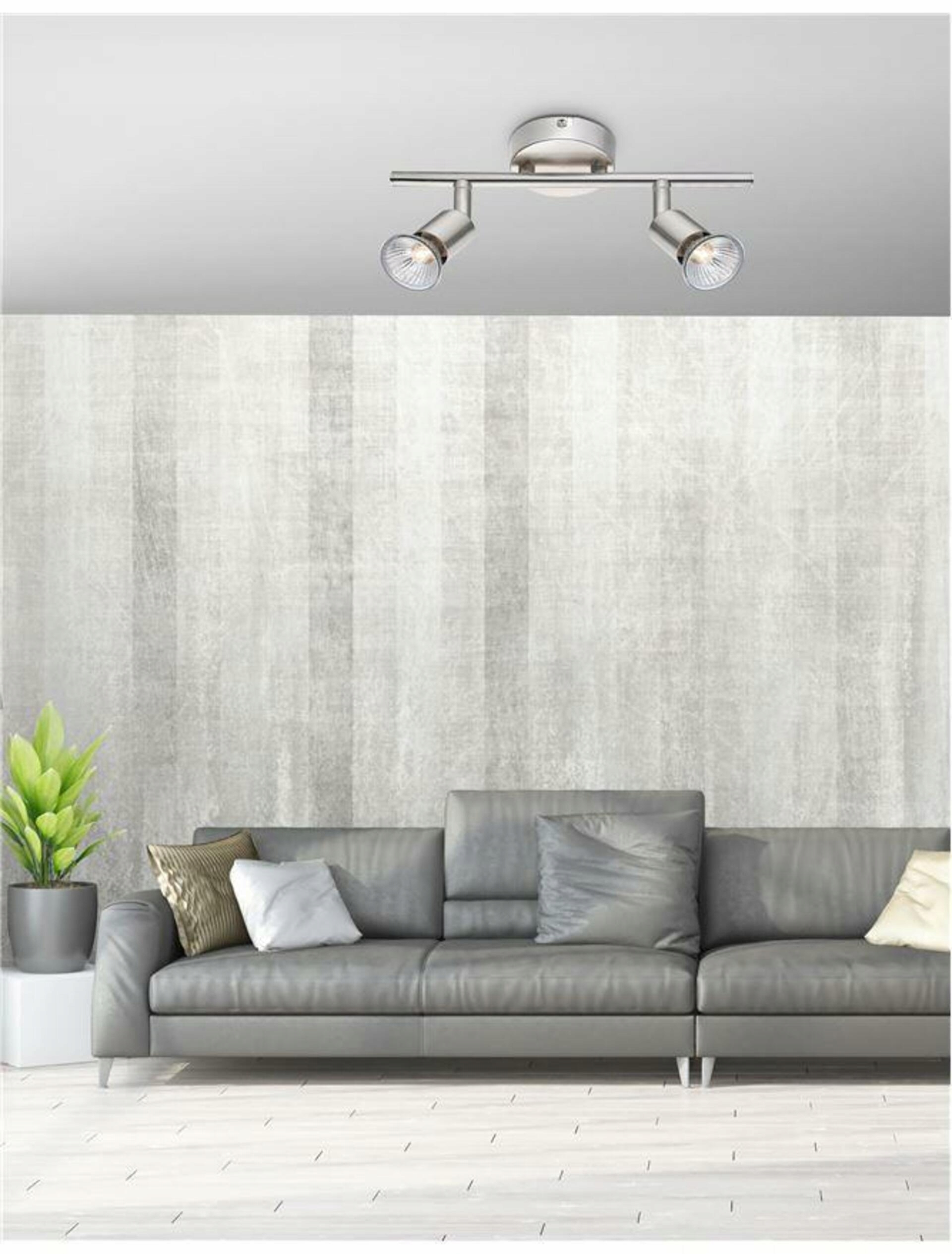 Nova Luce Moderní stropní lišta Base se dvěma nastavitelnými spoty 2 x 50