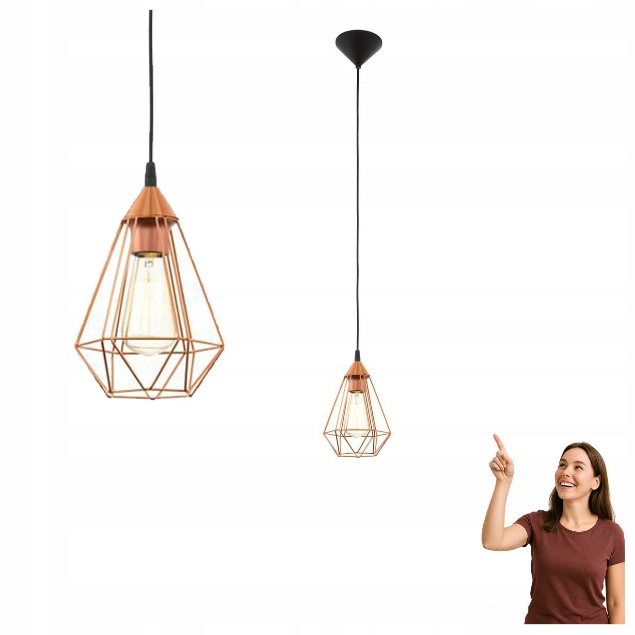 Závěsná lampa Tarbes 94193 Eglo