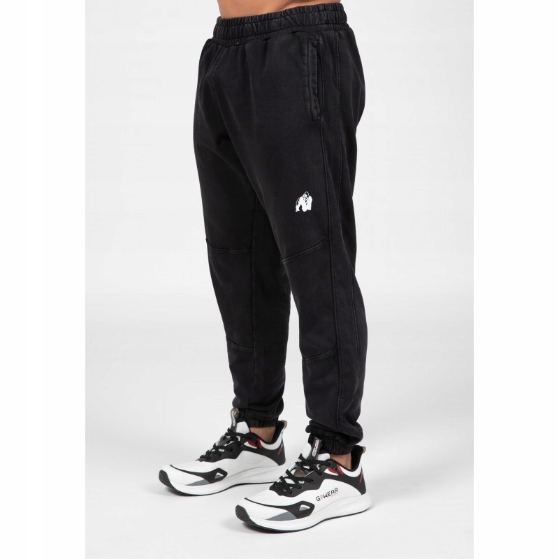 Pánské černé teplákové kalhoty Gorilla Wear Curtis Bavlněné XL