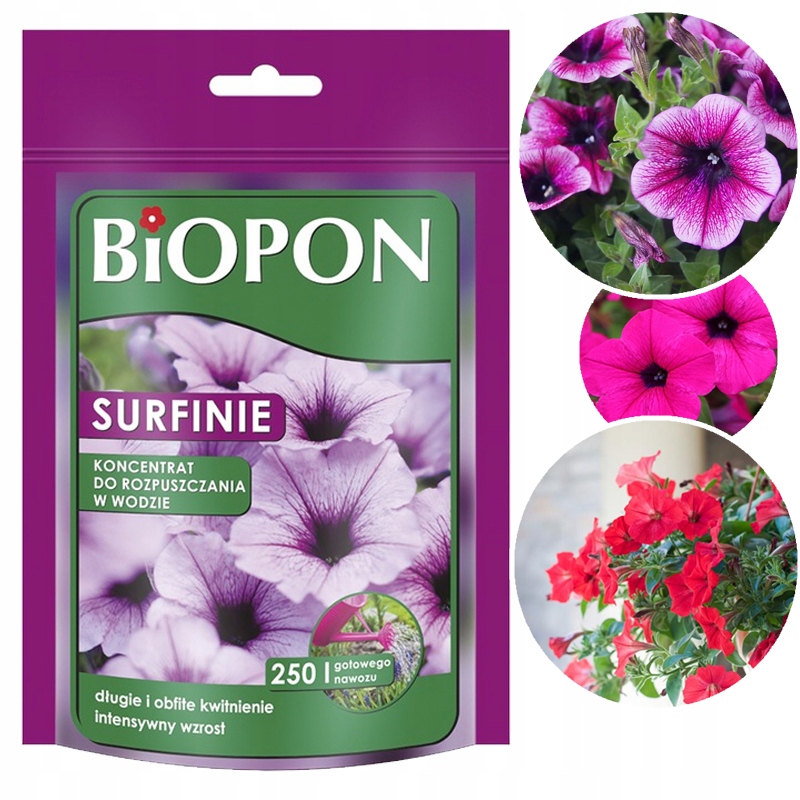 

Biopon koncentrat rozpuszczalny do surfinii 250g