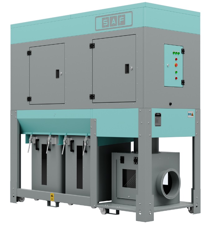 ODCIĄG WIÓRÓW TROCIN PYŁÓW: SAF TEKNIK STK-5000 5,5 kW - MBJ SERWIS