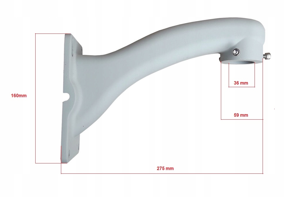 UCHWYT ŚCIENNY WSPORNIK KAMERY OBROTOWEJ Kod producenta UCHWYT ŚCIENNY WSPORNIK KAMERY OBROTOWEJ