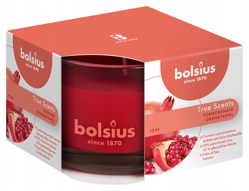 

Bolsius True Scents świeca zapachowa Granat 63/90
