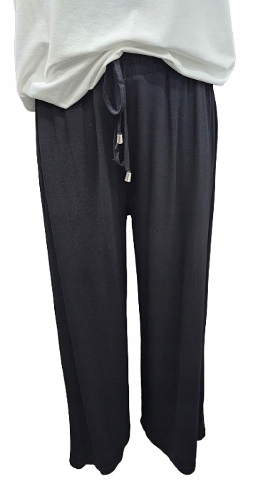 Elegantní kalhoty s viskózou – Široká nohavička – Comfort Fit-CIOCCO Turecko