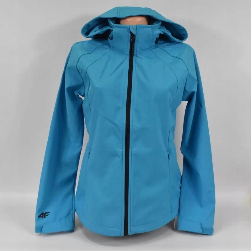 Dámská softshellová bunda 4F tyrkysová H4Z20-SFD002