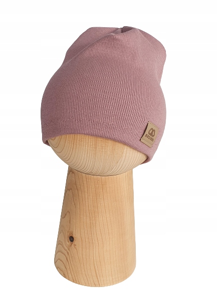 

Klasyczna Czapka Damska, Prążek, Fiolet, 54-58cm