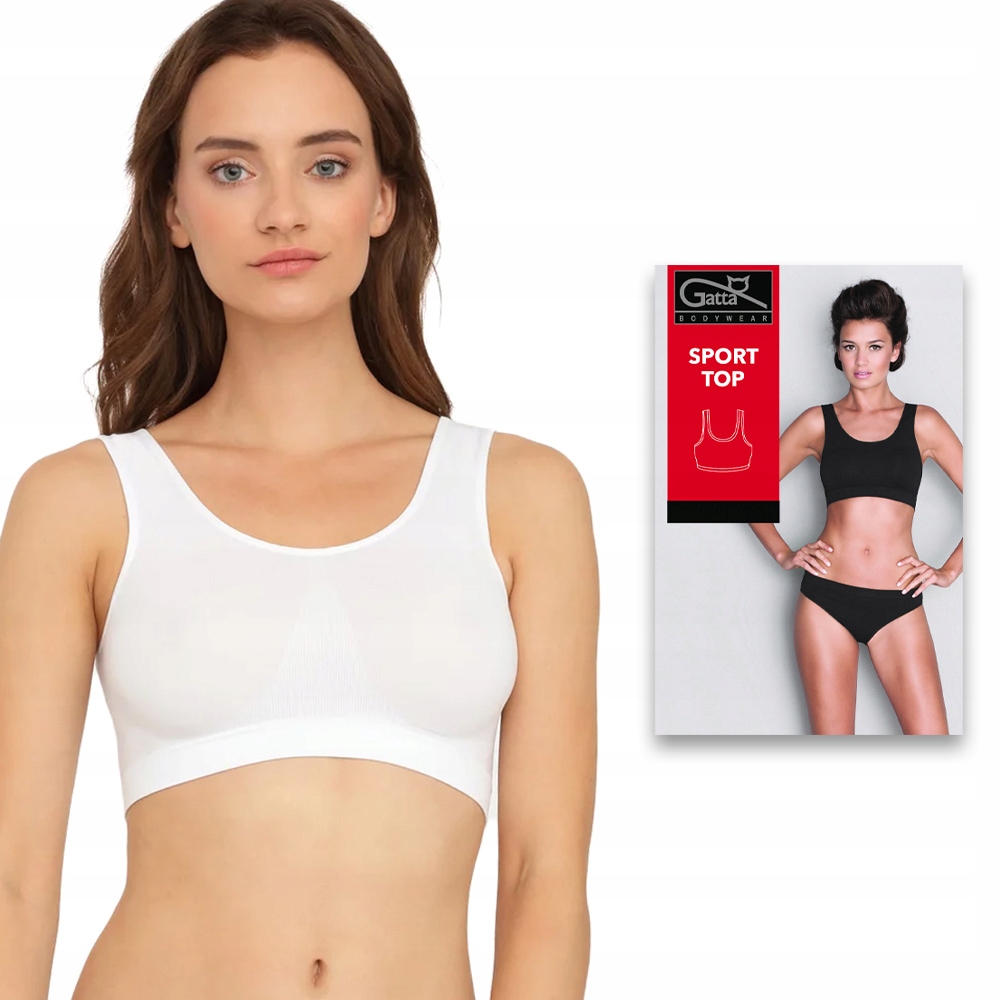 

Biustonosz sportowy Gatta Sport Top biały r XL