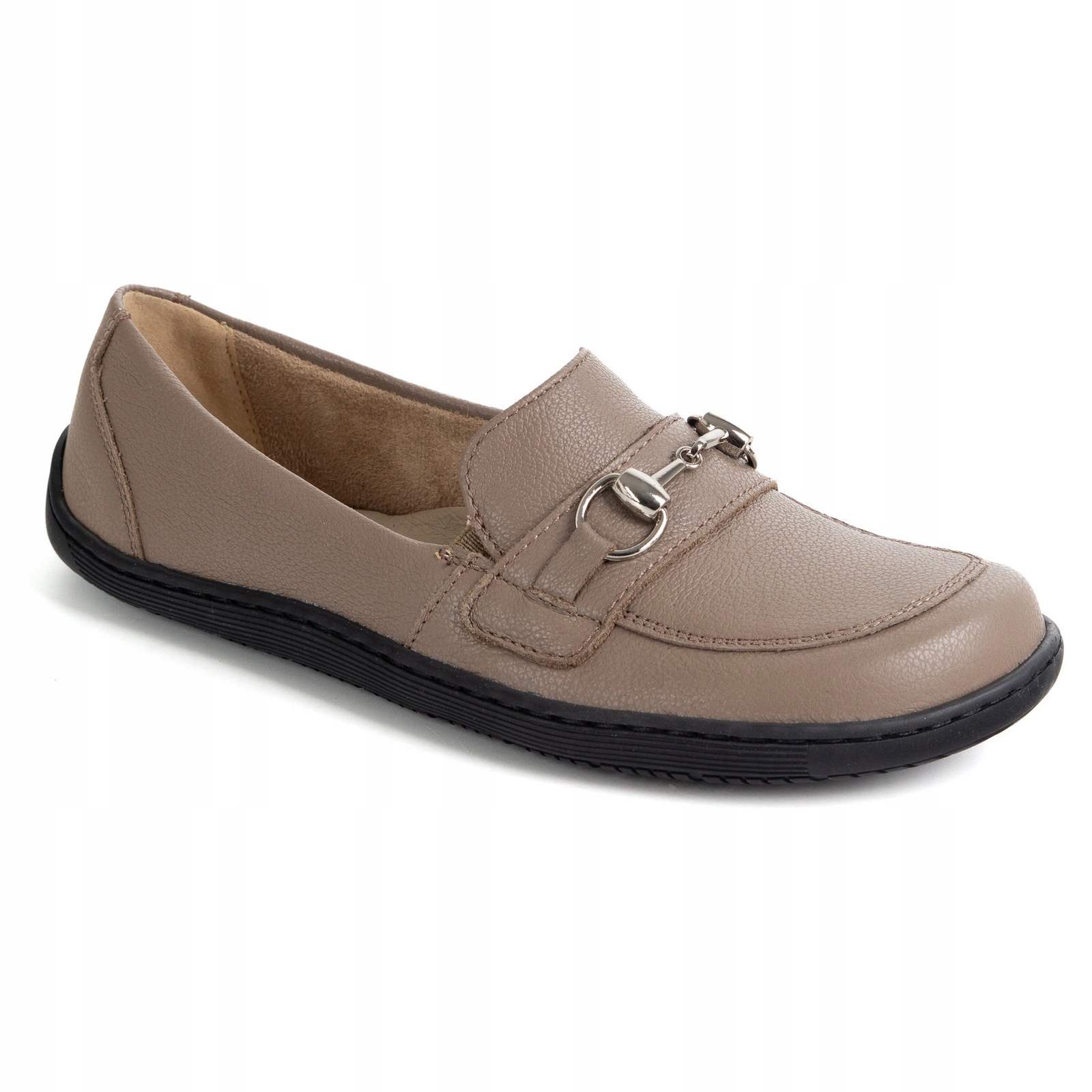 Barefoot dámské kožené mokasíny cappuccino 1288AR boty 36