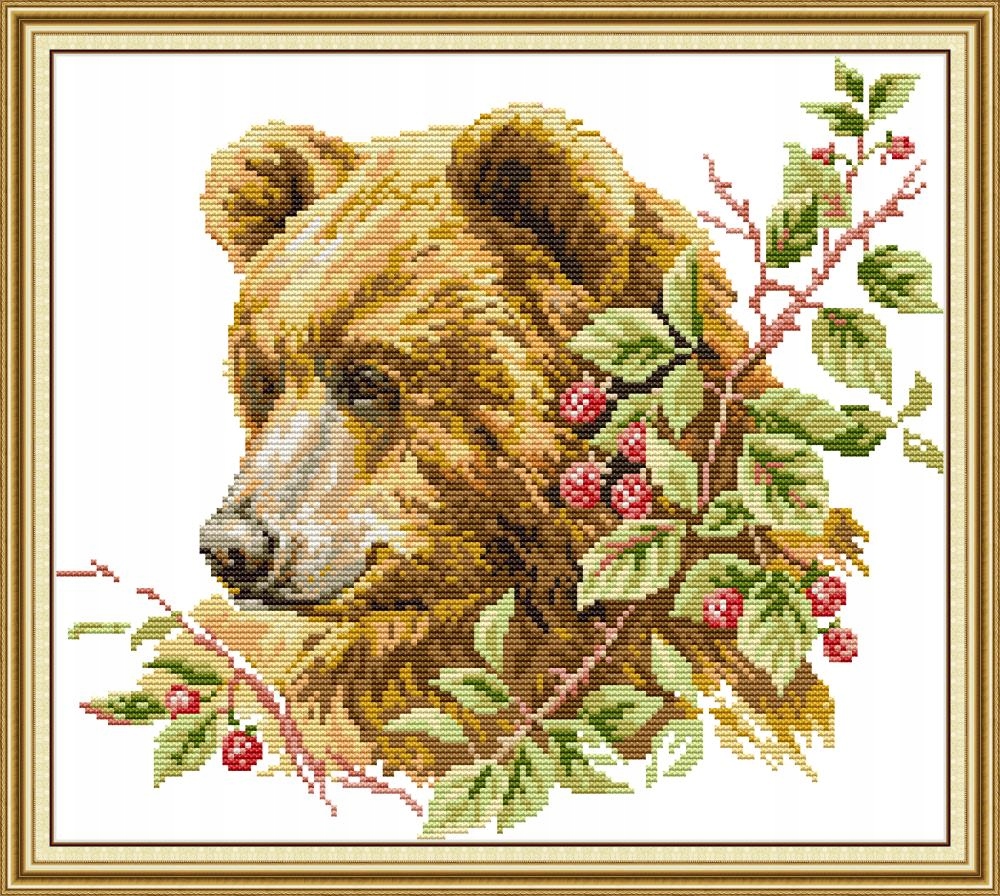 Kanva s potiskem vyšívací sada (kanva,mulina)