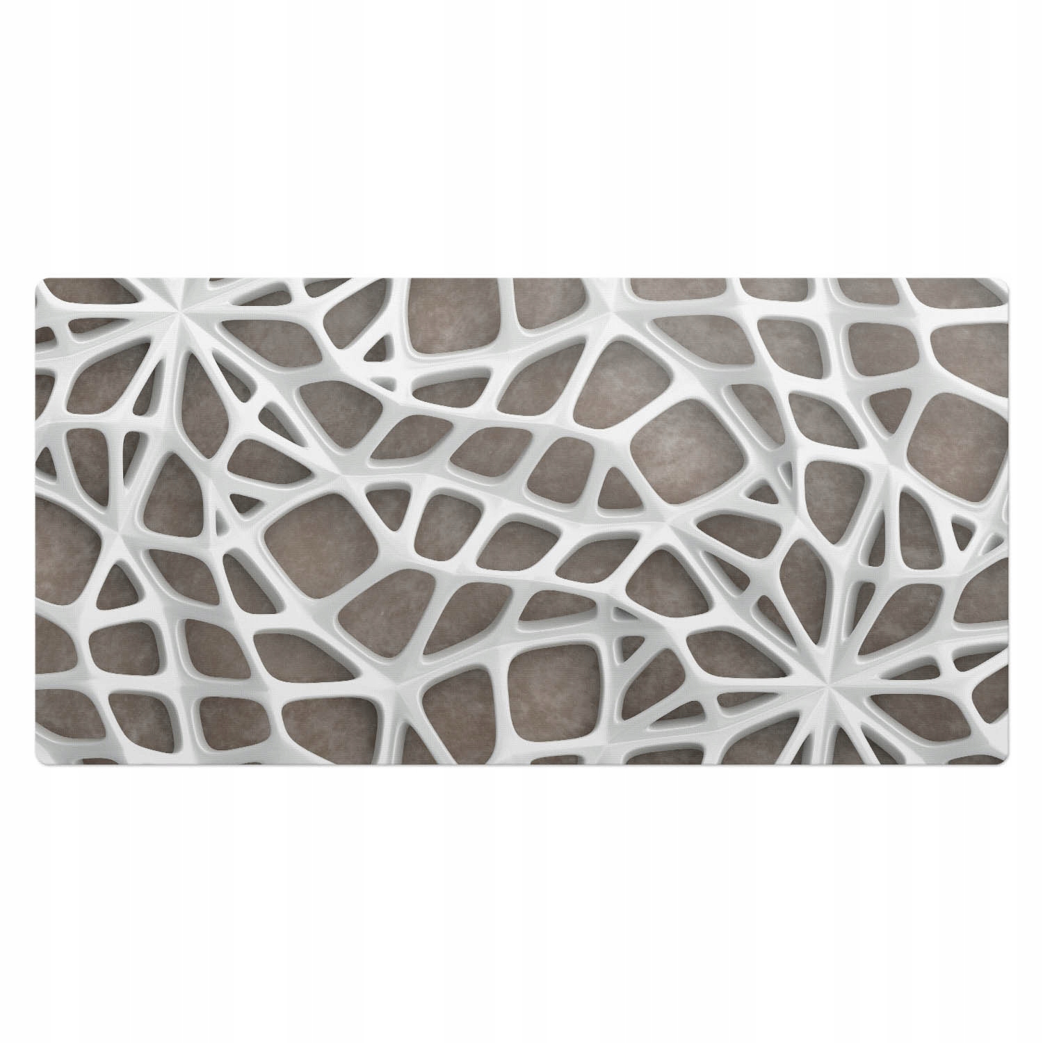 Moderní podložka na pracovní desku do pracovny s trojrozměrným ažurovým vzorem 100 x 50 cm