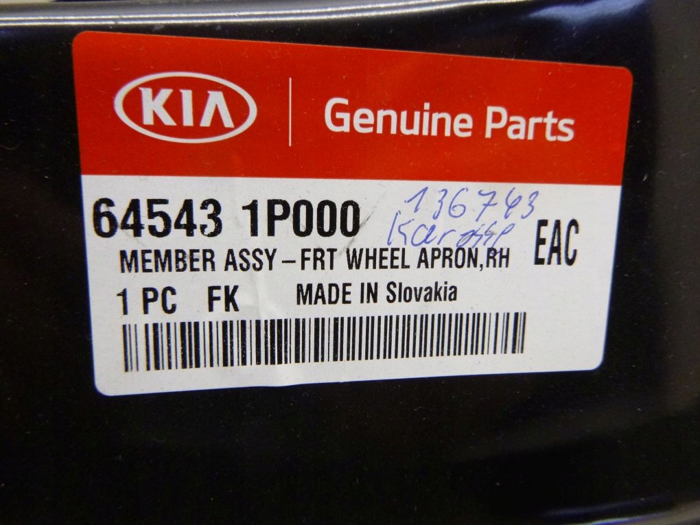KIA VENGA Support FARTUCH Carter / Coupe Roues