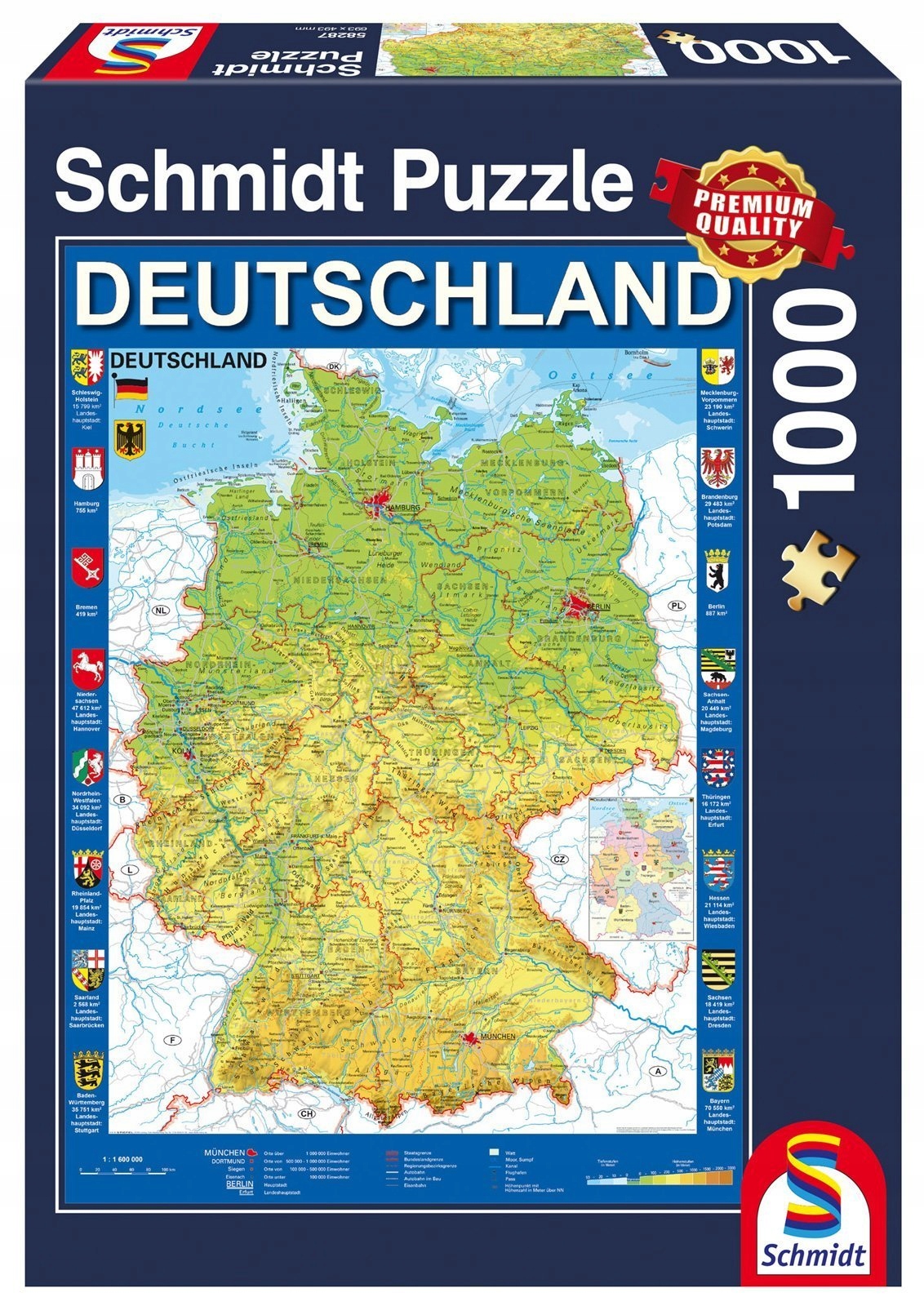 

Schmidt Pq Puzzle 1000 el Mapa Niemiec