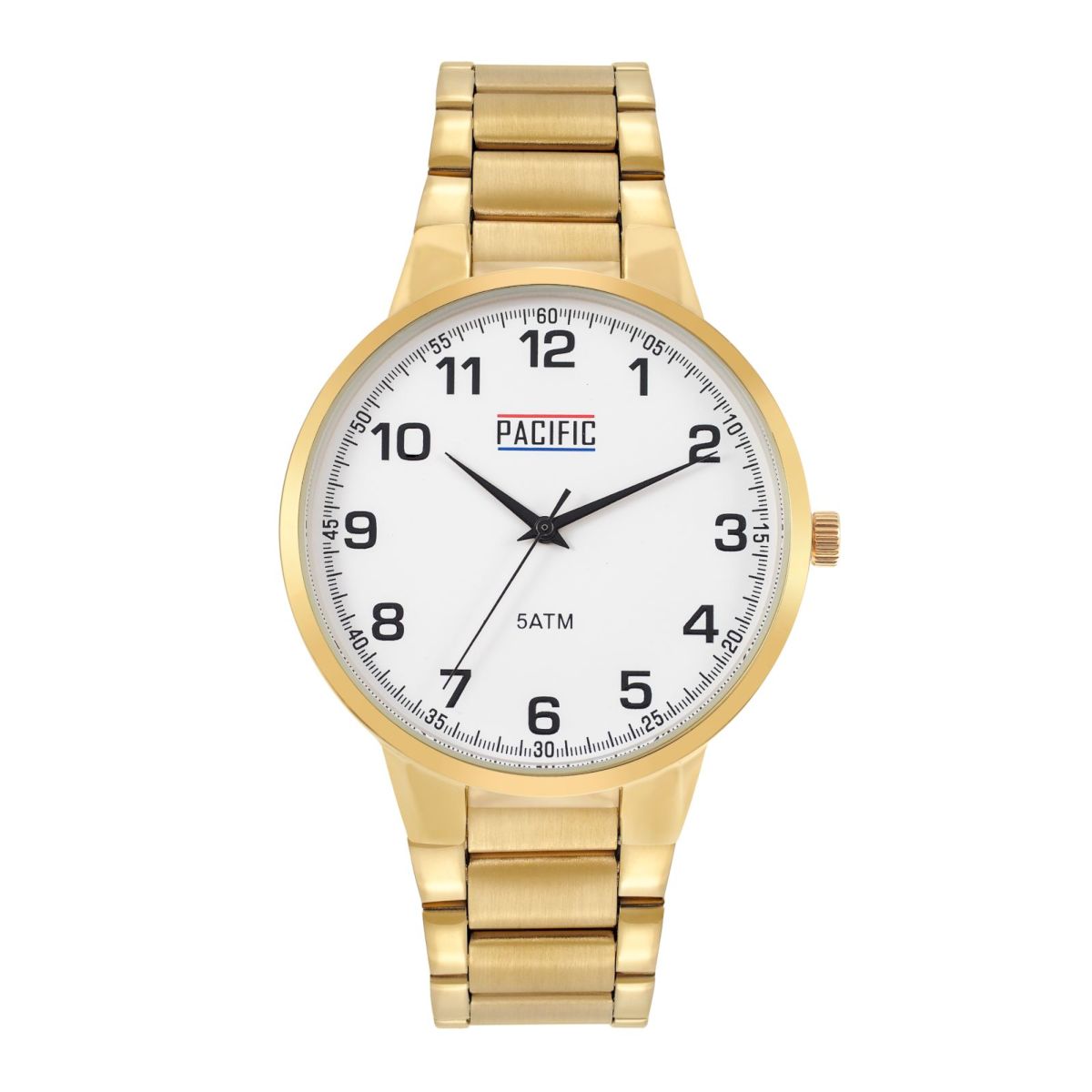Zlaté pánské hodinky s náramkem Pacific X0059-03