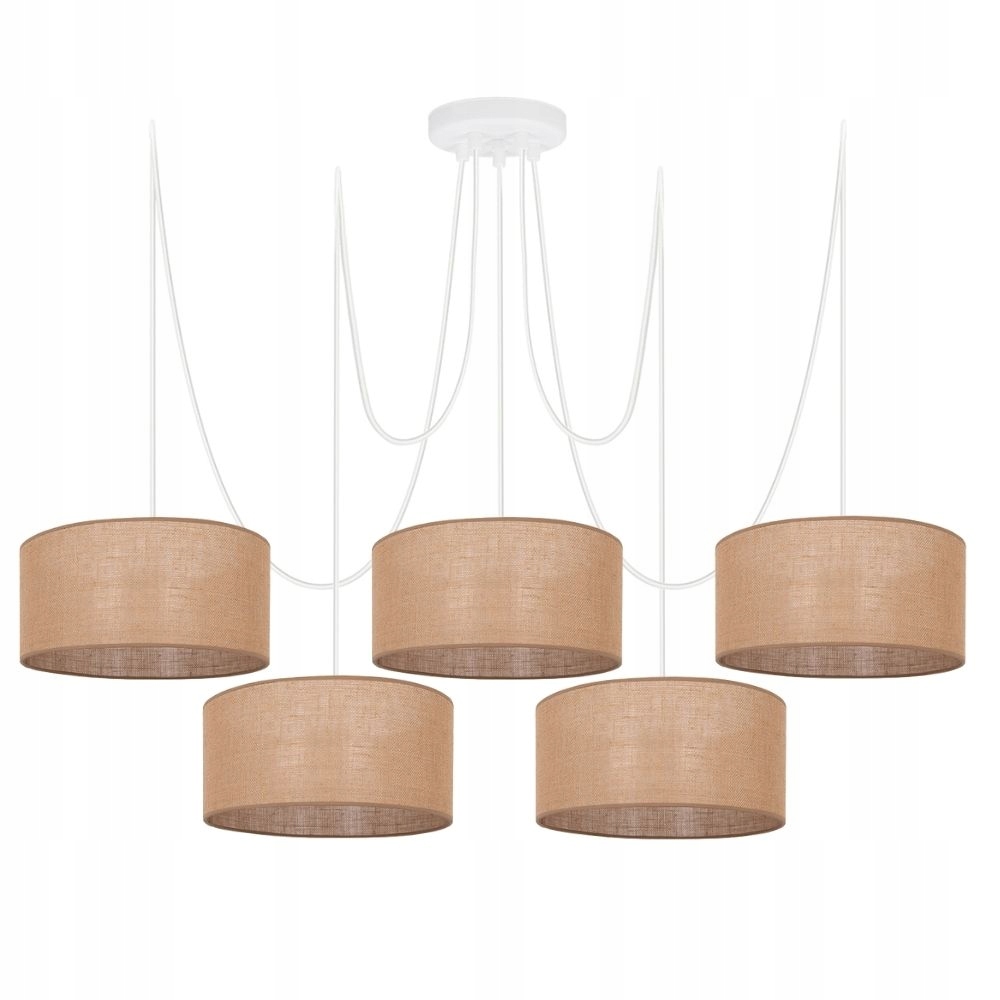 

Skandynawska Lampa Wisząca Spider Juta Jutowy 30CM