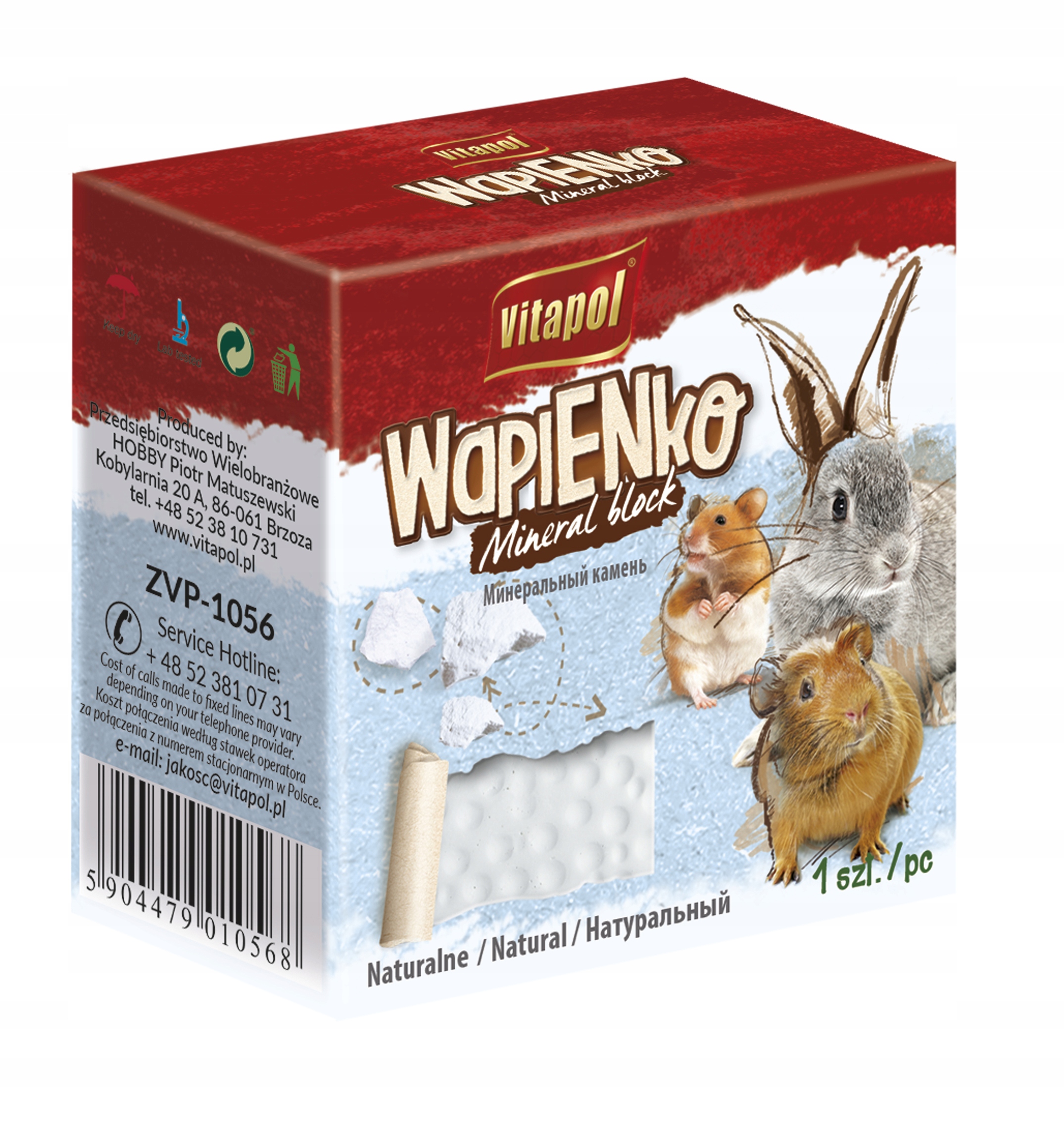 Levně 13X Vitapol Vápenko pro hlodavce přírodní 40g