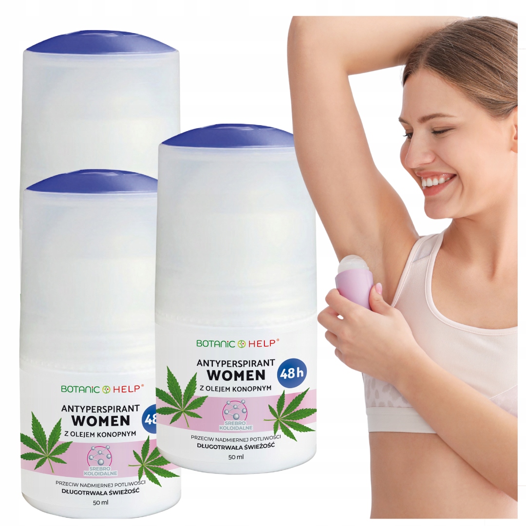 Dobrý dámský antiperspirant v kuličce pro ženy Konopný olej Allantoin 48h 150 Ml