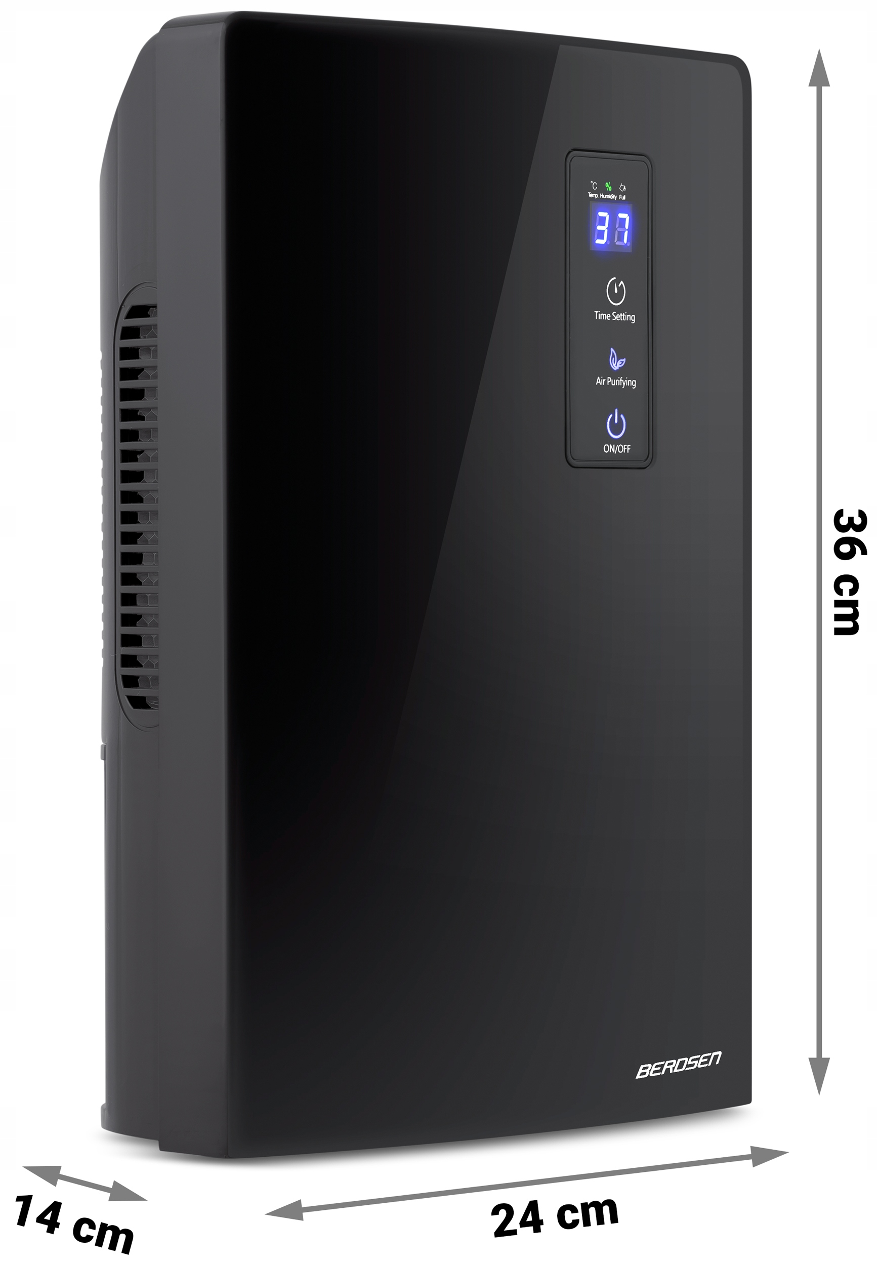 OSUSZACZ POWIETRZA POCHŁANIACZ WILGOCI WYŚWIETLACZ Maksymalna wielkość pomieszczenia 30 m²