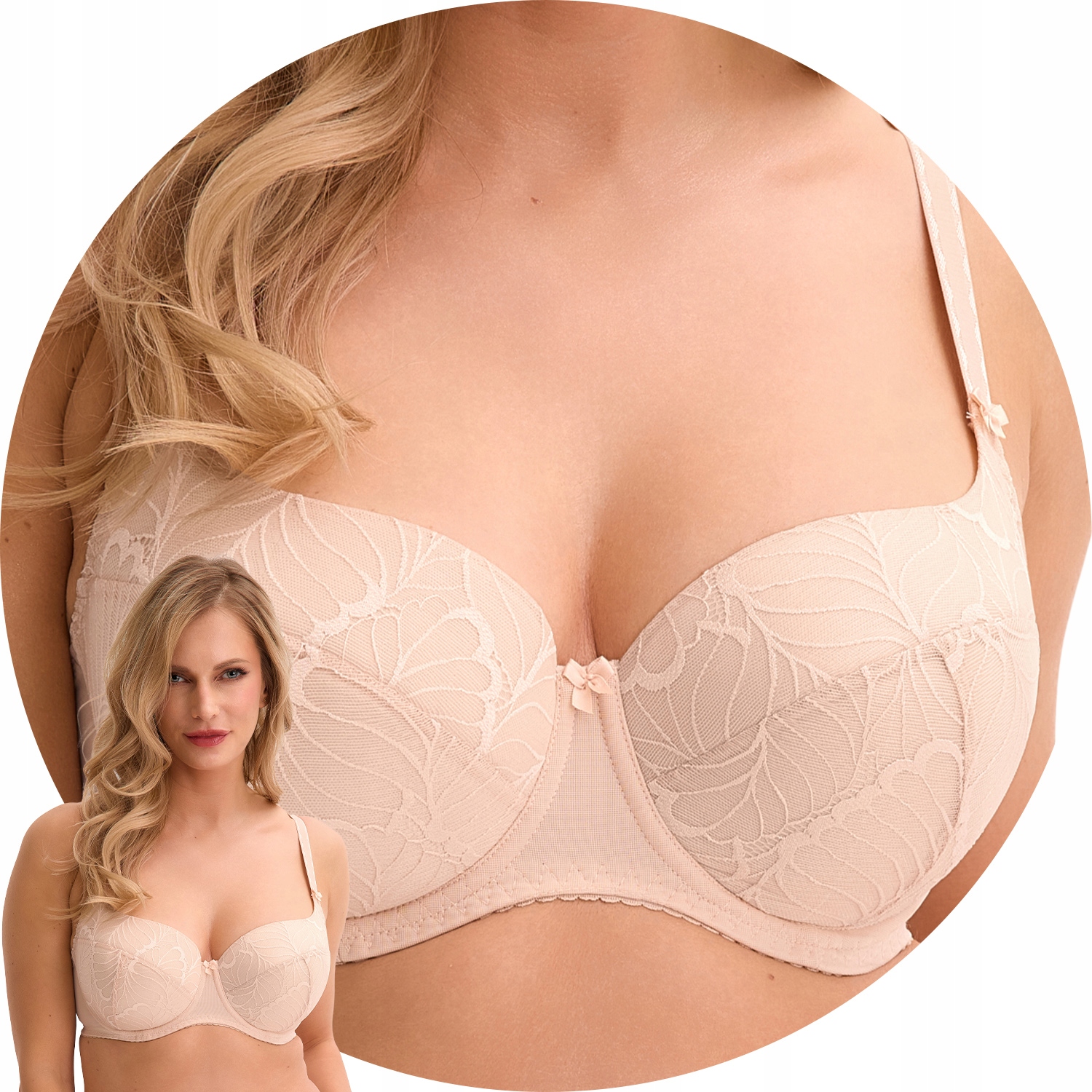 Gaia 758 Micaela Vyztužená podprsenka béžová 3 80B