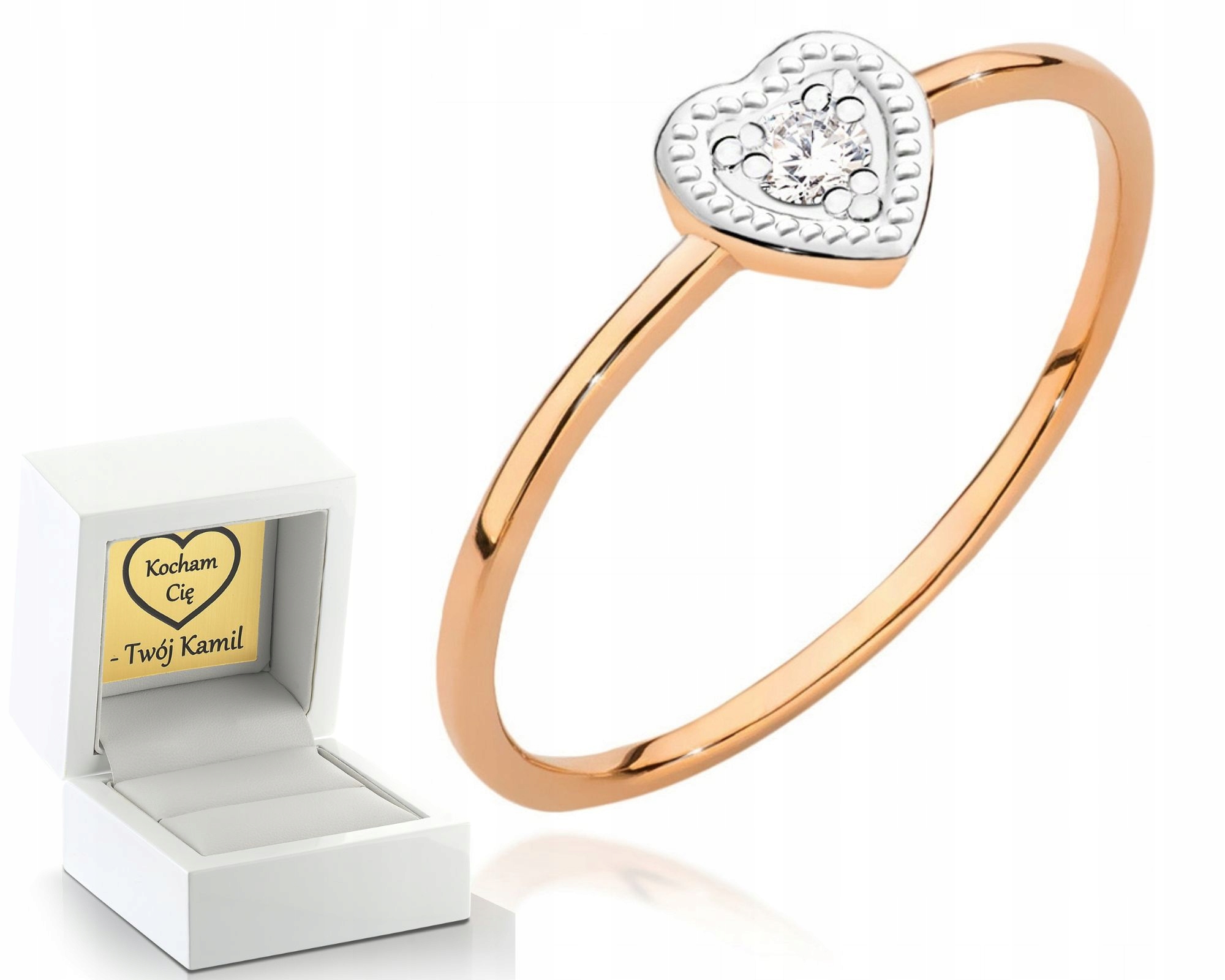 Prstýnek V Růžovém Zlatě S Brilianty Gravírování Zlata