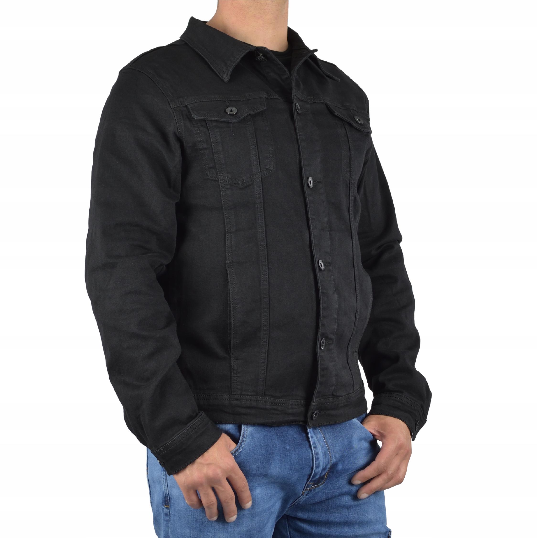 KATANA JEANSOWA CZARNA KURTKA MĘSKA VIMAN 2XL Rozmiar XXL